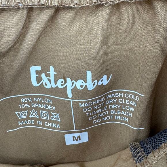 Estepoba pants men's M nylon performance active outdoor zipper pockets gym track - Picture 7 of 8